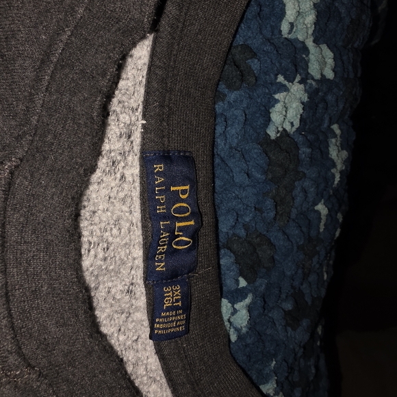 Ralph Lauren Gray Crewneck Sweater with Polo Bear - Picture 2 of 2